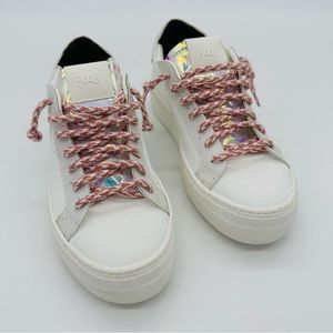 New P448 W Thea Vegan/Boa Confetti Sneakers Size EU 37